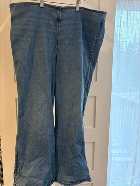 American Eagle Outfitters Blue Wide-Leg Jeans